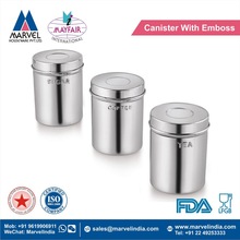 Metal Canister With Emboss, Feature : Eco Friendly