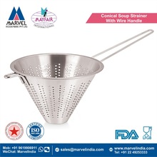 Conical Soup Strainer With Wire Handle