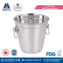 Ice Bucket With Ring Handle, Certification : FDA, LFGB, SGS