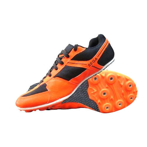 Mesh Sega Orange Sports Shoes, Size : 10, 5, 6, 7, 8, 9