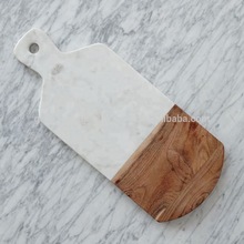 Rectangular Wood Marble Chopping Board