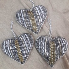 Bead decorative hanging heart, Color : Customized
