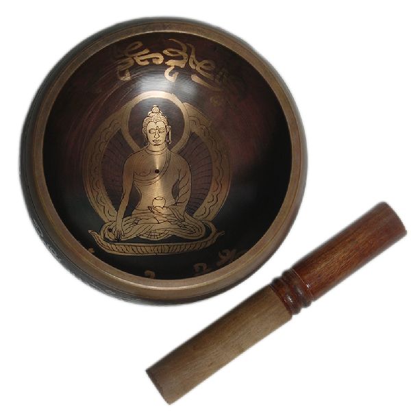 Brass Engraved Singing Bowl, for Sound Healing, Meditation, Yog, Color : Customized