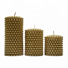 Fancy Wax Candle Pillar, for Home Decoration