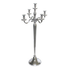 Aluminum Metal Candle Stand, for Home Lighting Decoration, Color : Polished