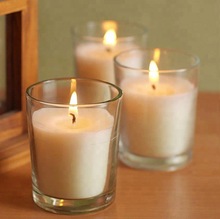plain glass simple soy wax candle