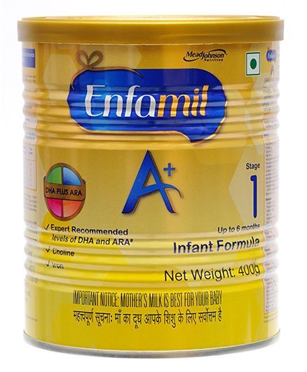 Enfamil A With DHA Stage 1 Infant Formula - 400 gm