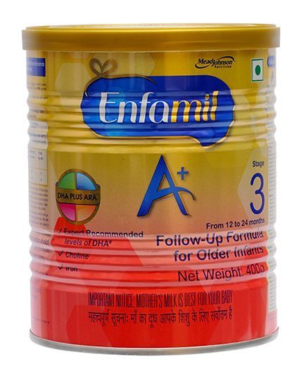 Enfamil A With DHA Stage 3 Follow Up Formula - 400 gm