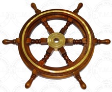 Marine Wooden Steering Ship Wheel