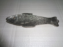 Fish model white metal incense burners, Style : Handcrafted Carving Work