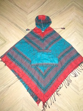 Tibetan printed ponchos cap bulk, Size : free size