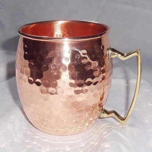 Copper Mug With Brass Handle