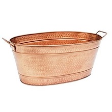 COPPER FINISH WITH HAMMERED PLANTER, for Indoor Outdoor, Specialities : Eco-Friendly