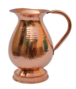 Handmade Drinking Glass Copper jug