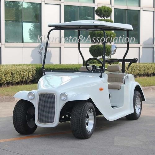 Iron Electric Golf Carts, Color : White