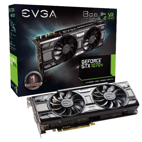 EVGA GeForce GTX 1070 Ti SC GAMING ACX 3.0 Black Edition 8GB GDDR5 Graphics Card