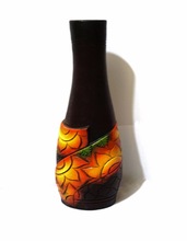 terracotta flower vase