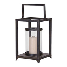 Black stainless metal lantern