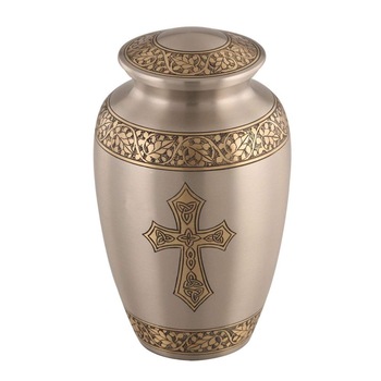 Religious bronze cremation urns