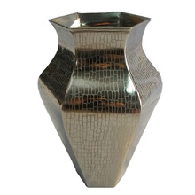 Silver Mercury metal Table Vase
