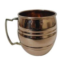 Solid Pure Copper Mugs, Color : brown