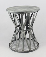 Antique Finish Iron Stool