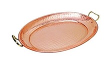 Metal Copper Tray oval