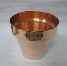 Solid Copper Potter Planter
