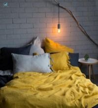 Luxury Washed Linen Coverlet