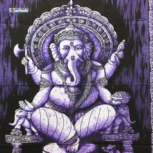 Spiritual Ganesha Printed Wall Tapestry