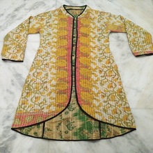 Cotton Kantha long Jacket
