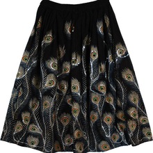 Rayon Long Skirt, Technics : Embroidered