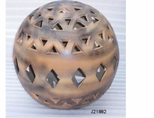 Metal ball shape Candle Holder, for Home Decoration
