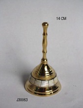 Metal Brass Bell, for Souvenir, Style : Folk Art