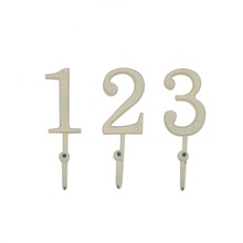 Metal Aluminium Number Wall Hook