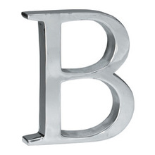 BAZOOKA Metal Silver Alphabet Letter
