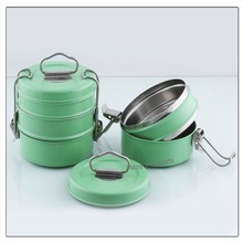 Stainless steel colored tiffin lunch box, for Food