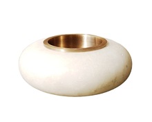 Marble Round Design Votive