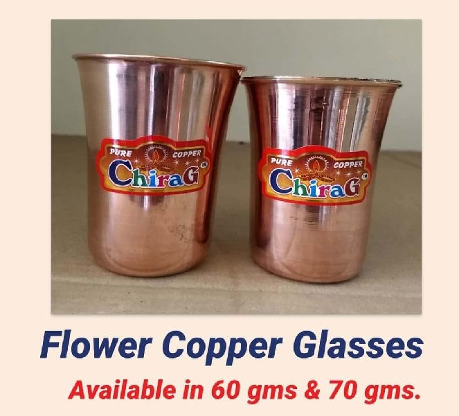 copper flower glass