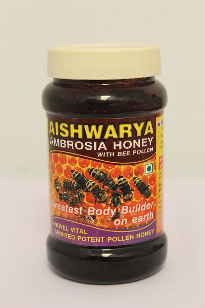 Aishwarya Ambrosia Honey With Bee Pollen, for Cosmetic, Feature : Durable