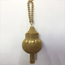 Kesari Exports golden metal sling bag