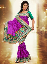 Indian Embroidered Saree