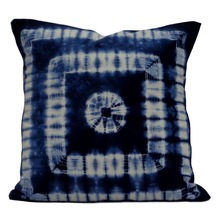 hand dyed print cushion cover