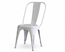 Outdoor Metal Chair, Color : White