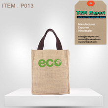 TSR promotional jute carry bag, Style : Handled