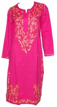 Sexy Girls Chikan Embroidered Kurtis, Occasion : Daily Life