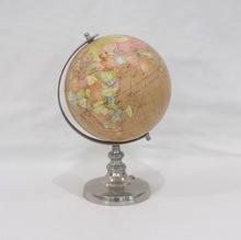 Metal Stand and PVC Decorative World Globe