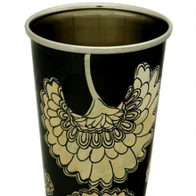 Drinking coffee tea camping mug, Pattern : Floral