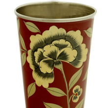 hand painted flower cup