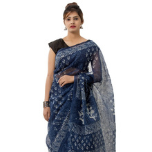 100% Cotton traditional party wear sari